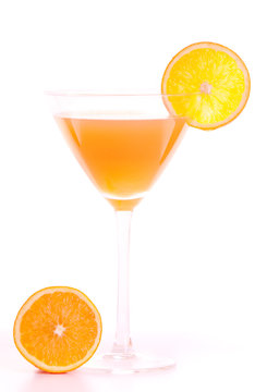Cóctel de zumo de naranja natural