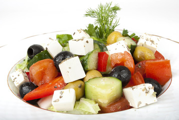 Feta salad with tomatoes