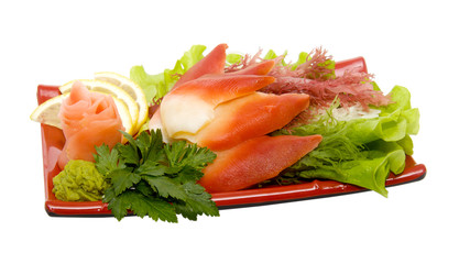 prepared and delicious sushi sashimi