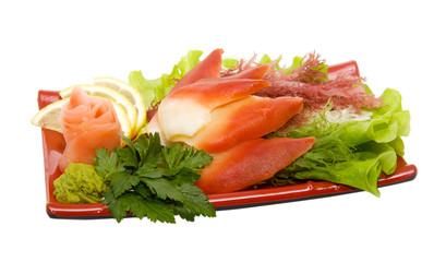 prepared and delicious sushi sashimi