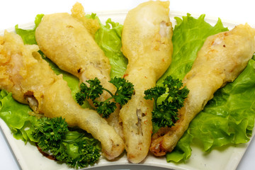 frog legs fried