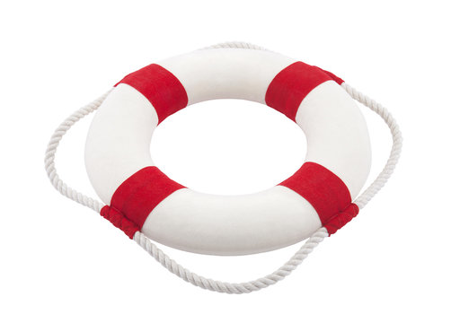 Lifebuoy with clipping path