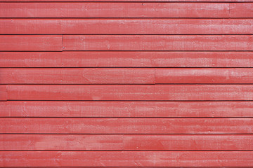 Wall of red plank