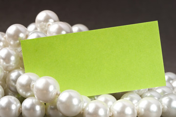 Pearl and card