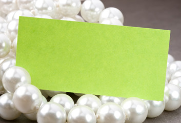 Pearl and card