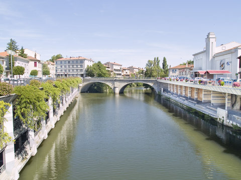 Castres town, located in Tarn region, France.