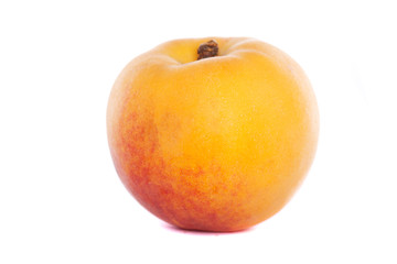 peach on white