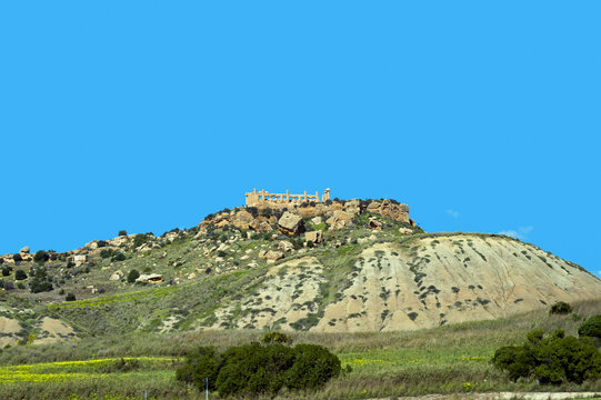 Hilltop with the Temple of Juno view, Valley of Temples, Sicily