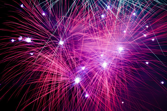fireworks in the night