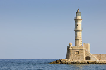 Lighthouse at the Venetian Harbour, Chania