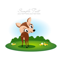 Cute bambi deer