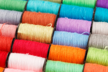 bobbins of lurex thread