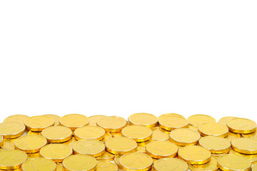 Gold euro coins boarder