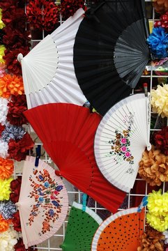 Abanicos en feria