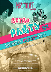 Partyflyer Retro
