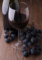 vin rouge et muscat