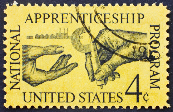 Postage Stamp USA 1962 National Apprenticeship Program