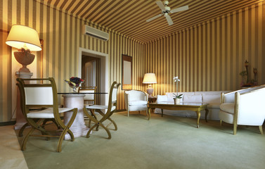 salotto di suite di hotel