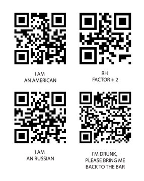 QR code set