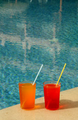 Drinking Glasses by the Pool