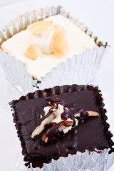 Black and white cake
