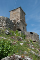 Fototapeta na wymiar Tower of the fort Diosgyor