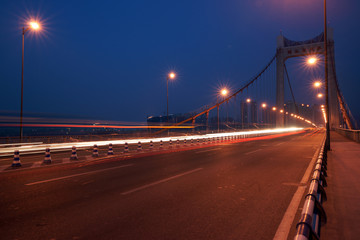 Fototapeta na wymiar bridge night scape,chongqing,china