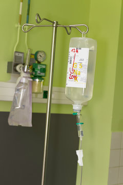Perfusion dans une chambre d'h&ocirc;pital