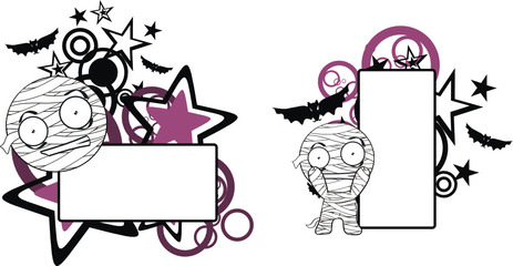 mummy hallooween cartoon copyspace4