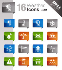 Angle Stickers - Weather Icons