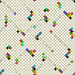 Seamless crossword puzzle wallpaper