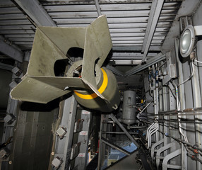 Airplane bomb in bay
