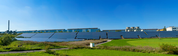 Solar power station panorama