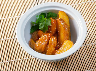 grilled potatoes
