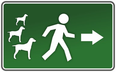 Fluchtweg Hund