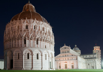 Pisa - Piazza Dei Miracoli - Basilica and the Leaning Tower