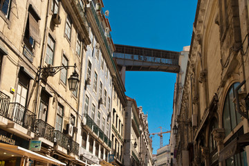 Fototapeta na wymiar Winda, Winda Santa Justa, Lizbona, Portugalia