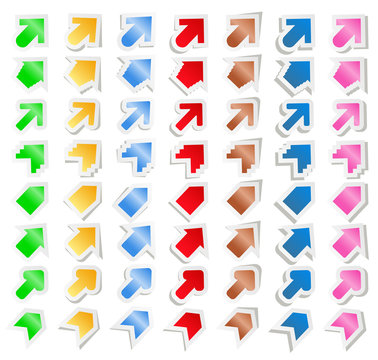 Colorful Paper Arrows