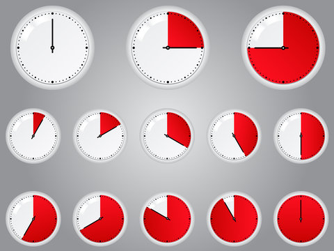Vector Red Timers