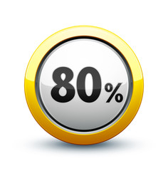 icône 80%