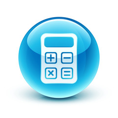 icône calculatrice finance / calculator icon