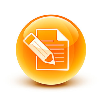 icône fichier document écriture / file icon