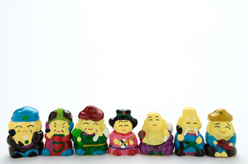 七福神　白バック