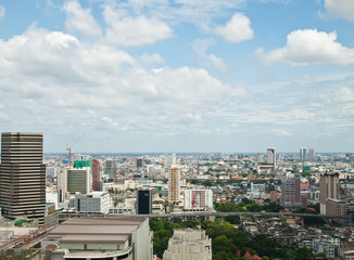 Fototapeta premium Pejzaż miasta Bangkok, Tajlandia