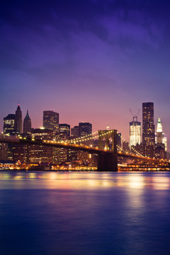 Fototapeta New York pont de Brooklyn