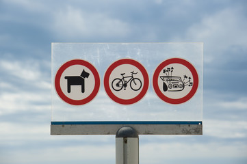 divieti sulla spiaggia