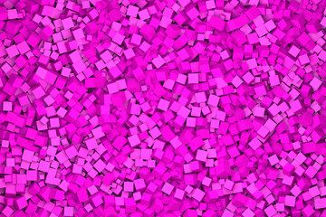 cubes in pink