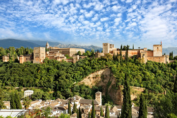 Die Alhambra in Granada, Spanien - obrazy, fototapety, plakaty