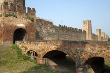 Obraz premium Montagnana (italy) - Medieval walls