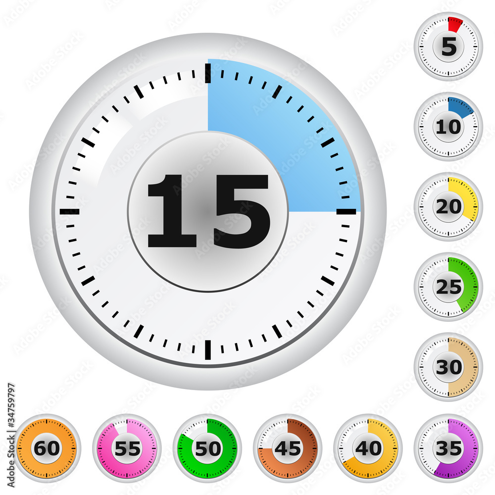 Wall mural Vector timers